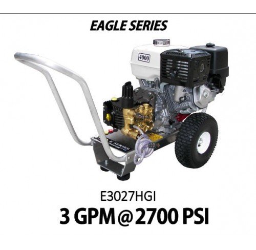 Hidrolavadora a Gasolina Agua Fria Motor Honda 2700 PSI Bomba GENERAL PUMP de uso Comercial REF-E3027HGI