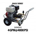Hidrolavadora a Gasolina Agua Fria Motor Honda 4000 PSI Bomba GENERAL PUMP de uso Comercial REF-E4040HG