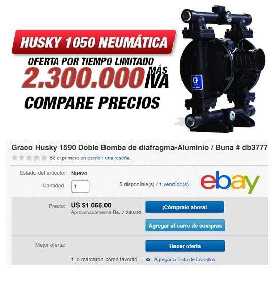 Bomba Husky 1050 en Promoción